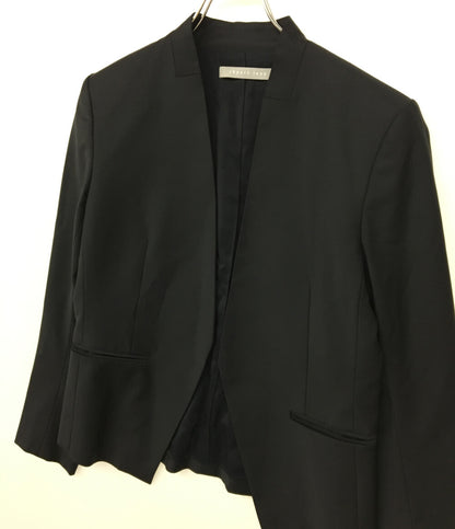 theory luxe 03-9904120 ノーカラージャケット レディース SIZE 40 セオリーリュクス