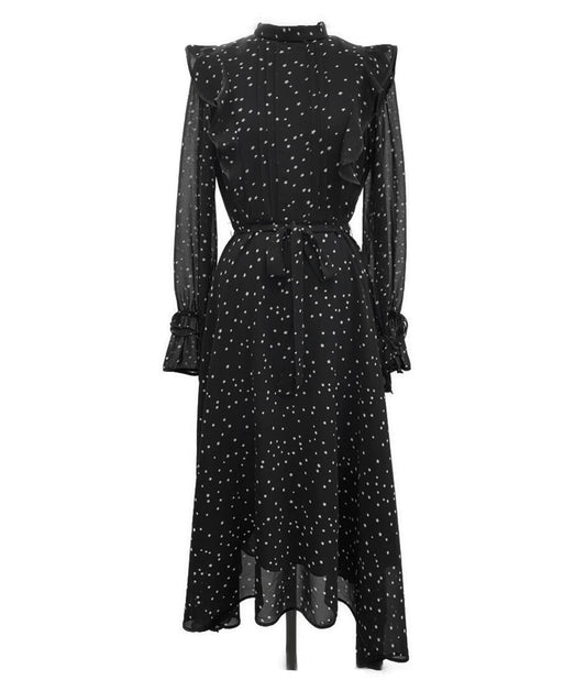 AMERI 長袖ワンピース ブラック スター 017250124 レディース SIZE - アメリ