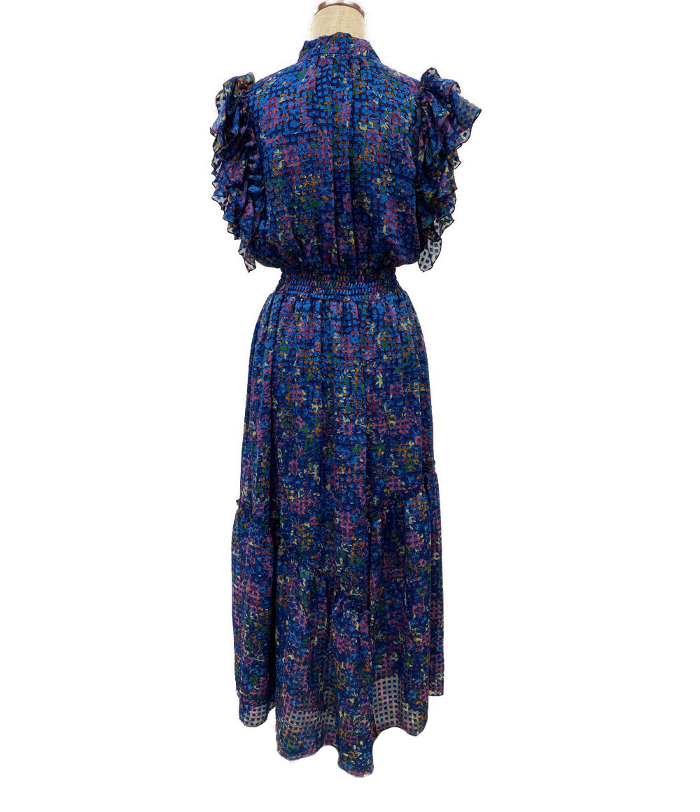 美品 CORCOVARD コルコバード フレンチスリーブワンピース 総柄 レディース SIZE 40