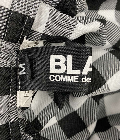 BLACK COMME des GARCONS ワンストラップスカート チェック柄 1M-S004 レディース SIZE M ブラックコムデギャルソン