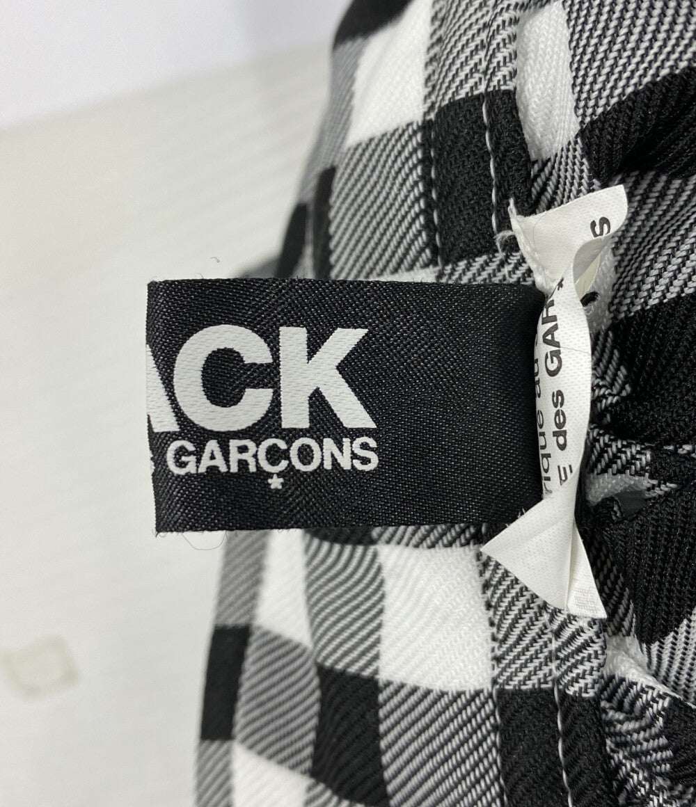 BLACK COMME des GARCONS ワンストラップスカート チェック柄 1M-S004 レディース SIZE M ブラックコムデギャルソン