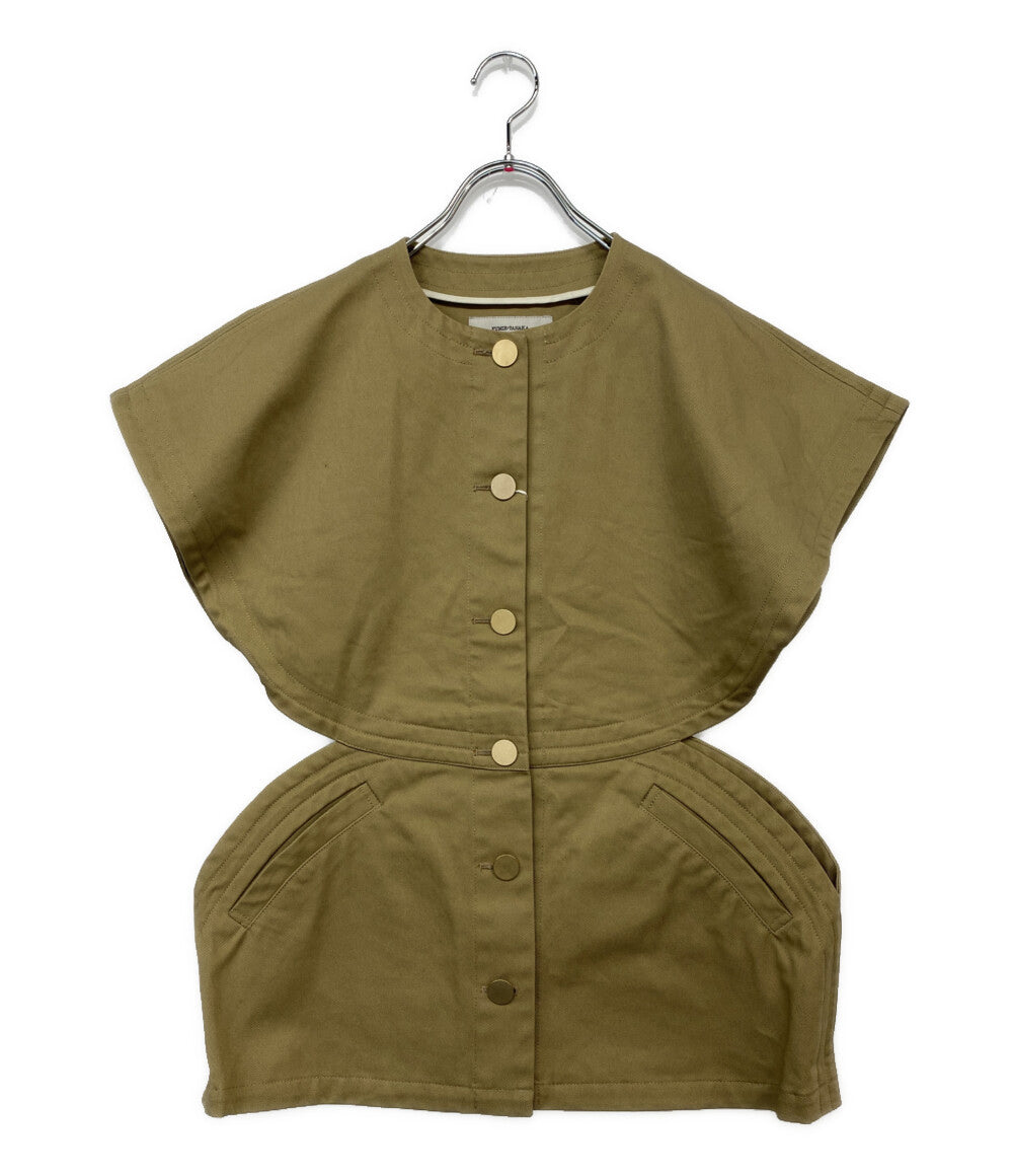 美品 FUMIE TANAKA フミエタナカ ベスト 2025ss diamound cut VE F25S-06 レディース SIZE 2