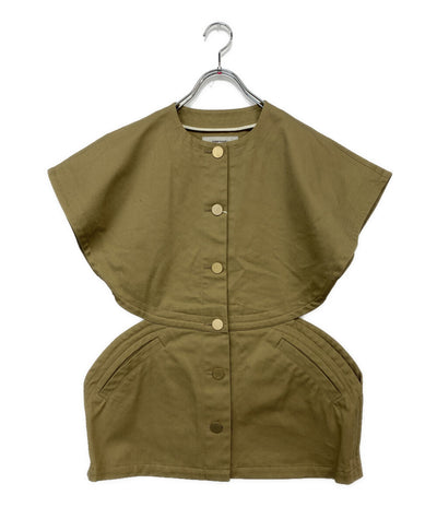 美品 FUMIE TANAKA フミエタナカ ベスト 2025ss diamound cut VE F25S-06 レディース SIZE 2