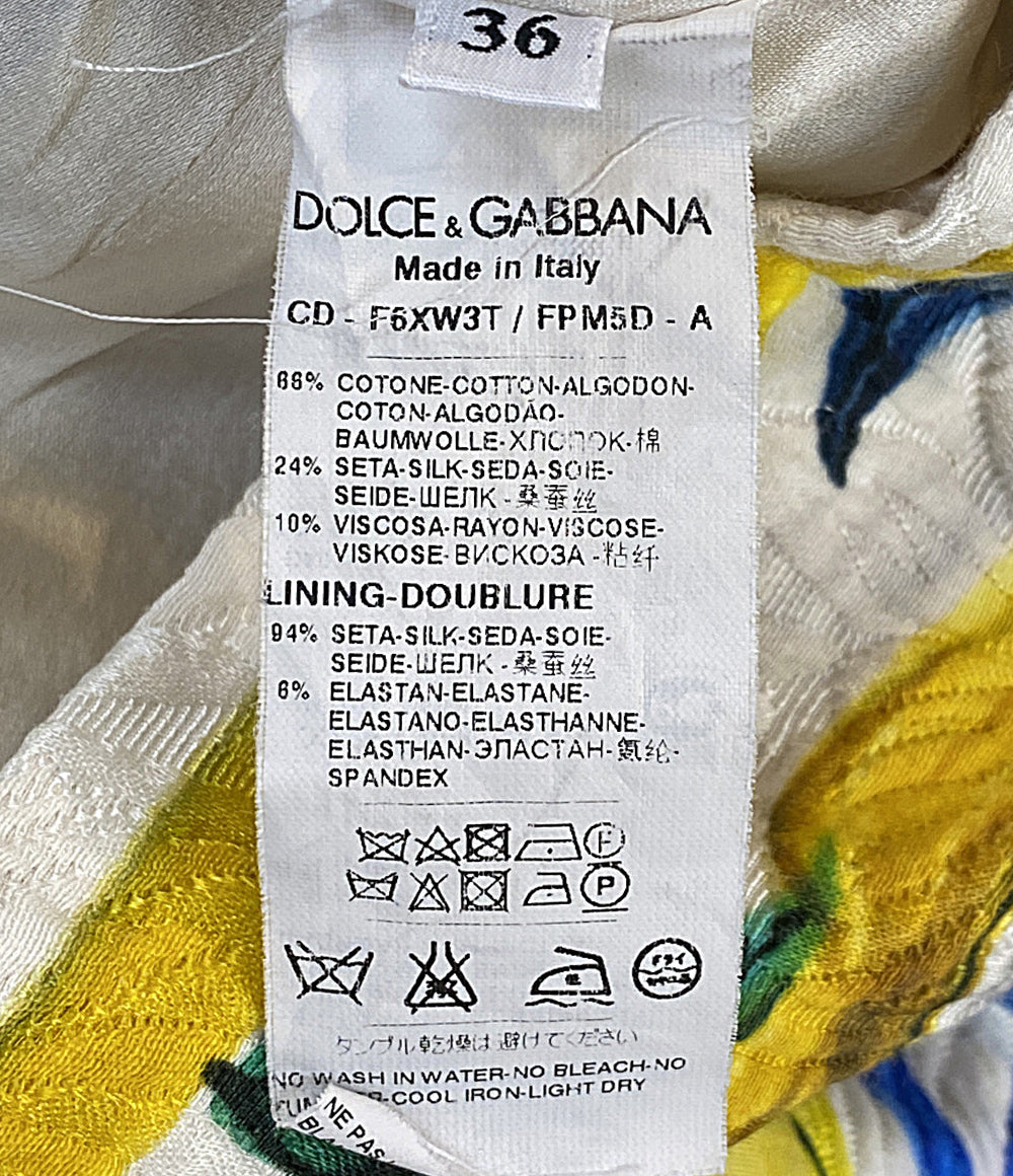 DOLCE & GABBANA ノースリーブワンピース マヨリカドレス レディース SIZE 36 ドルチェアンドガッバーナ