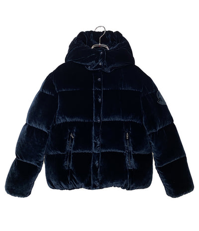 MONCLER ダウンジャケット CAILLE ベロア ネイビー レディース SIZE 12anni モンクレール