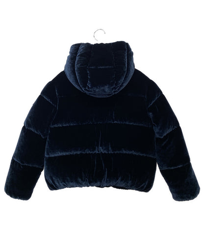 MONCLER ダウンジャケット CAILLE ベロア ネイビー レディース SIZE 12anni モンクレール