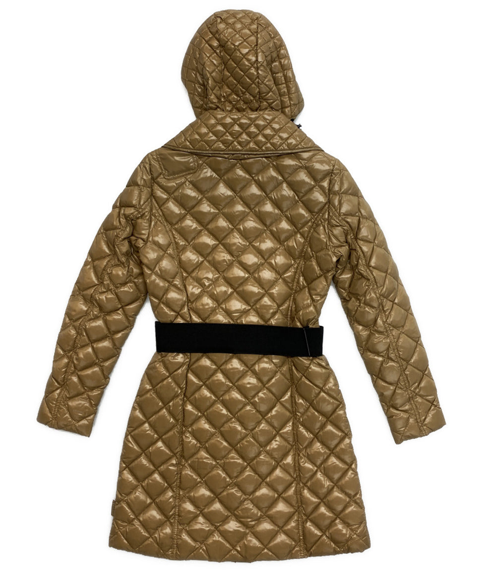 MONCLER キルティングベルト付き ダウンコート レディース SIZE - モンクレール