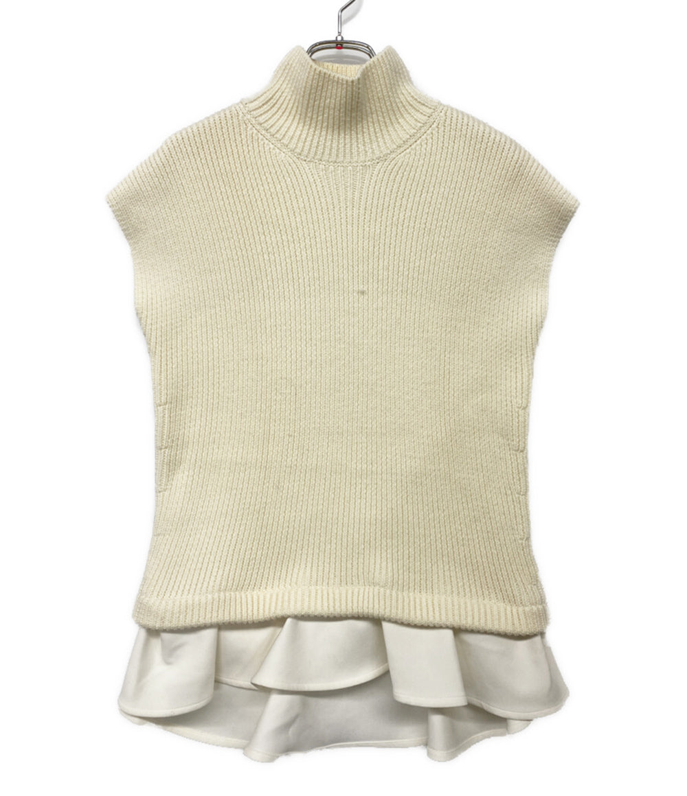 YOKO CHAN ニット ペプラムノースニット YCN-415-035 レディース SIZE 36 ヨーコチャン