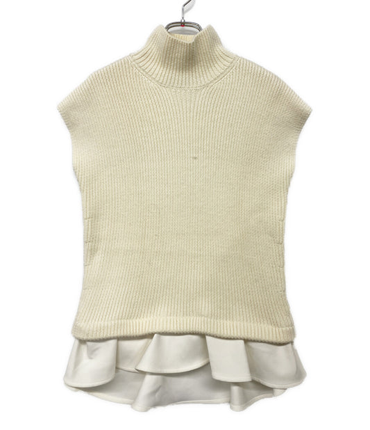 YOKO CHAN ニット ペプラムノースニット YCN-415-035 レディース SIZE 36 ヨーコチャン