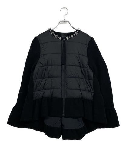 YOKO CHAN ジャケット ビジュー付 ブラック YCC-619-097 レディース SIZE 38 ヨーコチャン