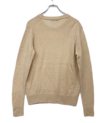 MAISON KITSUNE ベビーフォックスパッチプールオーバーニット ベージュ SX メンズ SIZE XS メゾンキツネ