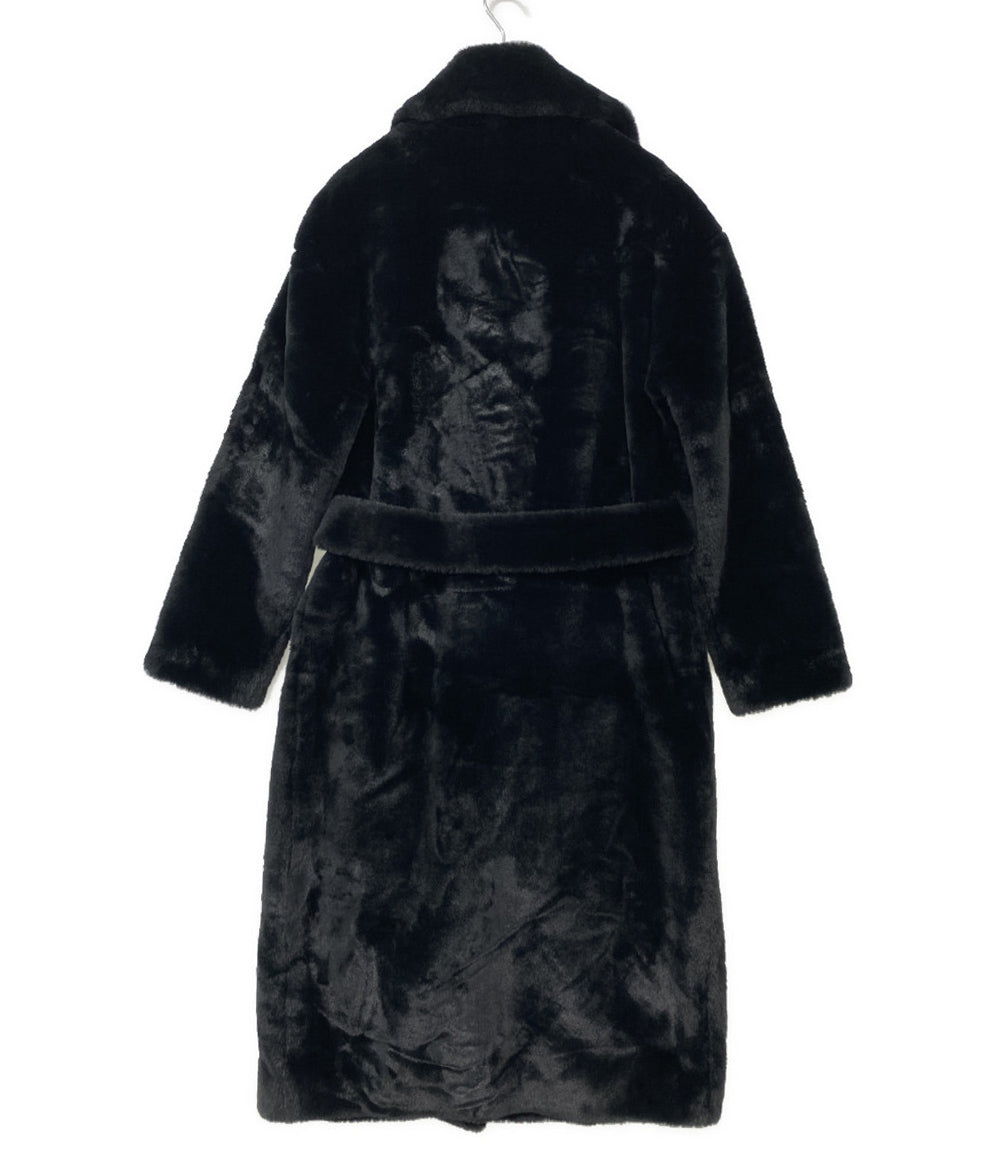 HERNO コート フェイクファー ブラック レディース SIZE 40 ヘルノ