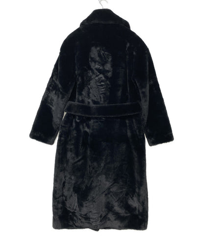 HERNO コート フェイクファー ブラック レディース SIZE 40 ヘルノ