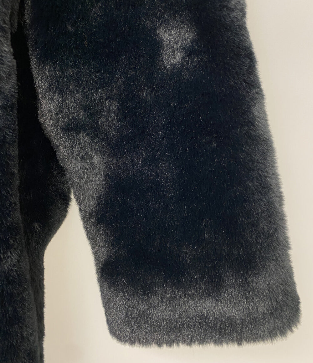 HERNO コート フェイクファー ブラック レディース SIZE 40 ヘルノ
