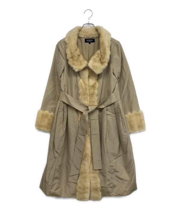 foxey コート ベージュ ミンクファー 23158-ACAI19SN レディース SIZE