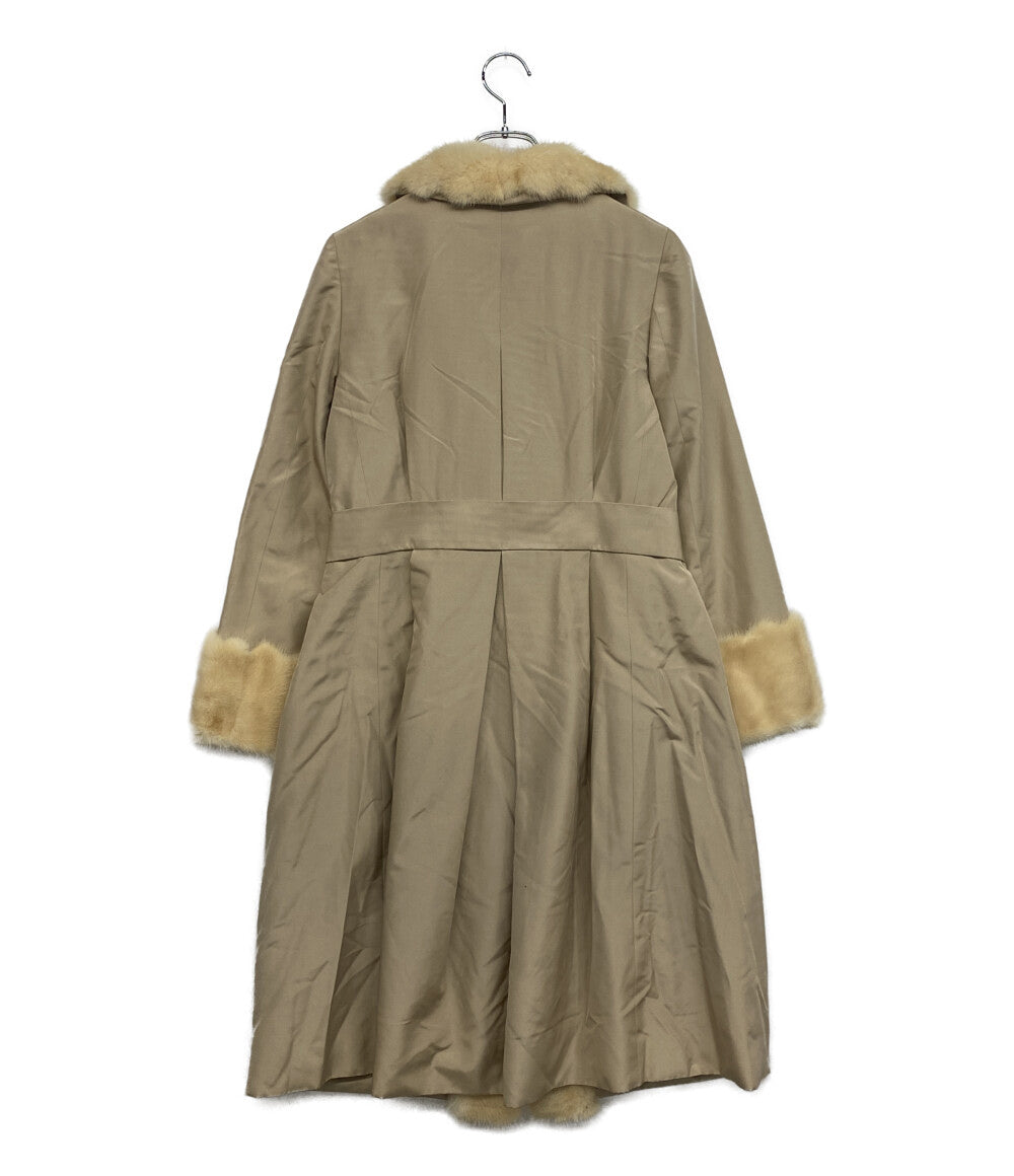 foxey コート ベージュ ミンクファー 23158-ACAI19SN レディース SIZE 38 フォクシー
