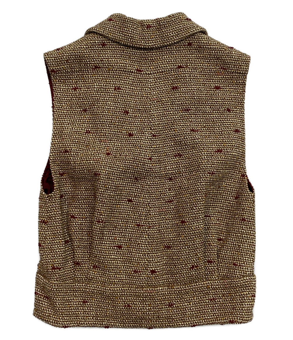 美品 CHANEL ツイードベスト レディース SIZE 34 シャネル