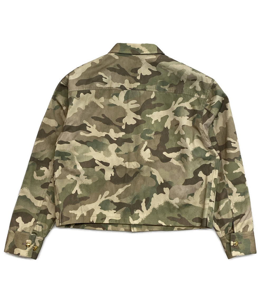 美品 CELINE カモフラジャケット トリオンフボタン レディース SIZE 36 セリーヌ