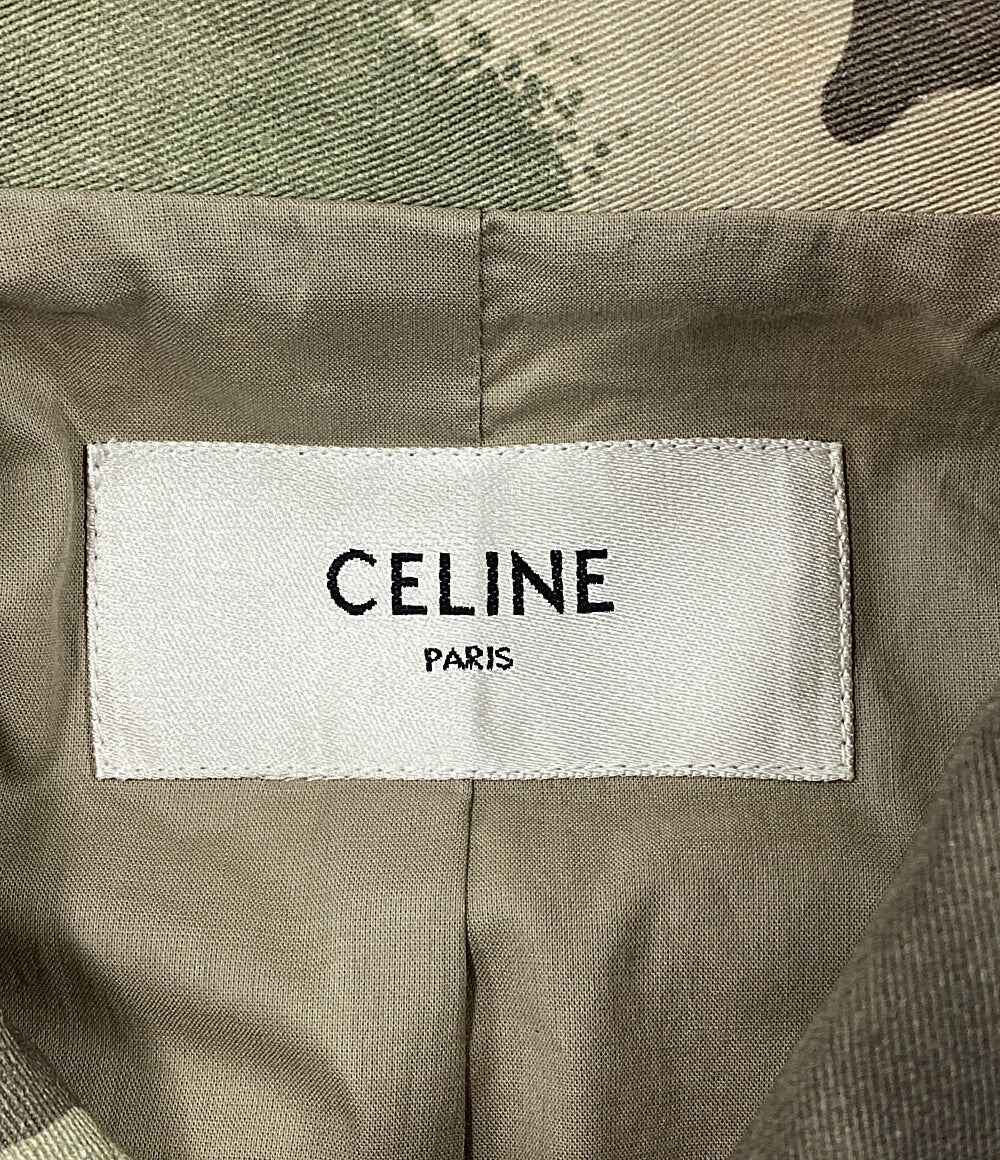 美品 CELINE カモフラジャケット トリオンフボタン レディース SIZE 36 セリーヌ
