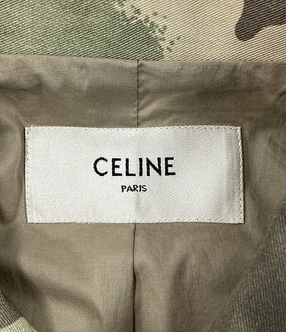 美品 CELINE カモフラジャケット トリオンフボタン レディース SIZE 36 セリーヌ