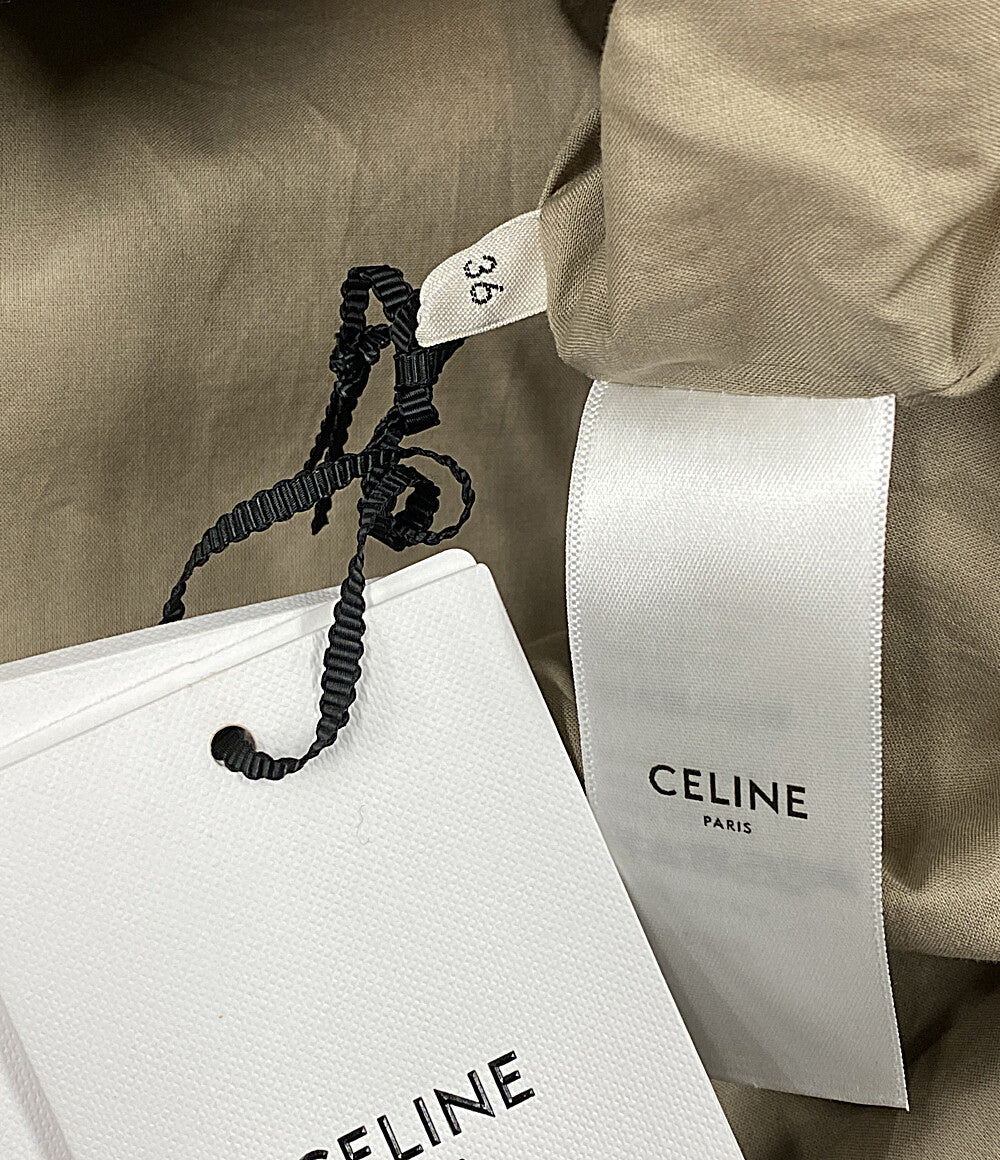 美品 CELINE カモフラジャケット トリオンフボタン レディース SIZE 36 セリーヌ
