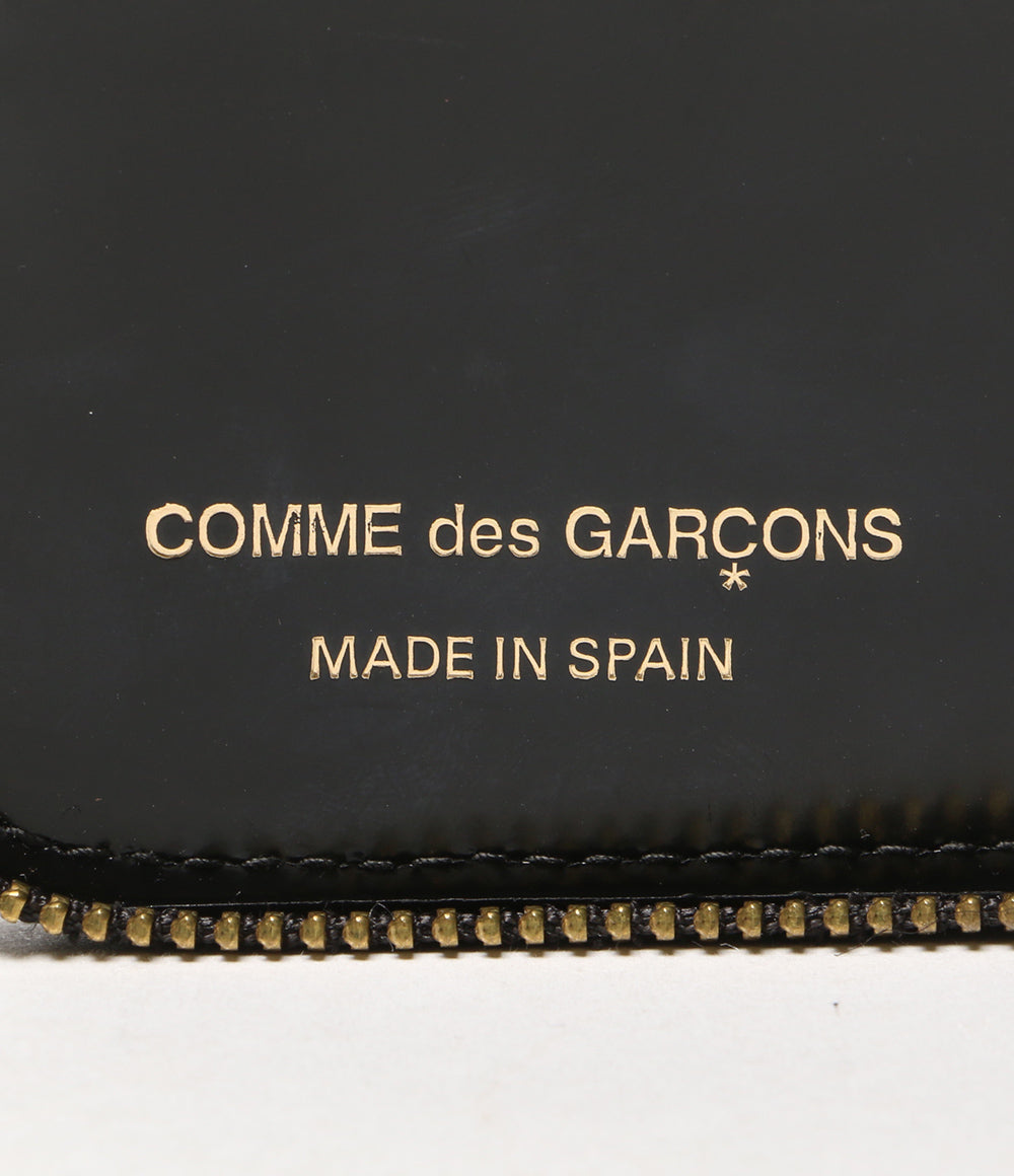 COMME des GARCONS 2つ折り財布 ラウンドファスナー ブラックドット