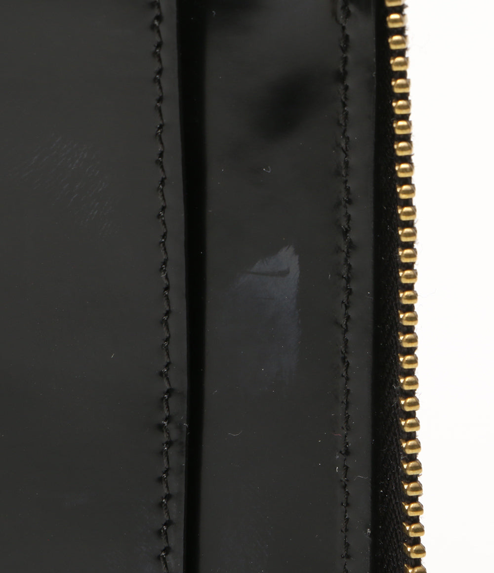 COMME des GARCONS 2つ折り財布 ラウンドファスナー ブラックドット レディース コムデギャルソン