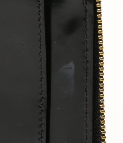 COMME des GARCONS 2つ折り財布 ラウンドファスナー ブラックドット レディース コムデギャルソン