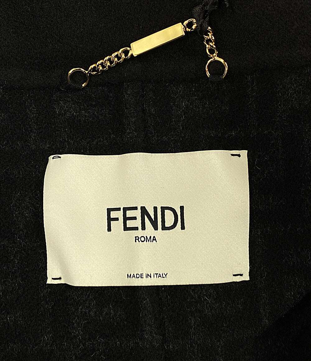 美品 FENDI フラー付 コート FF8835 レディース SIZE 36 フェンディ