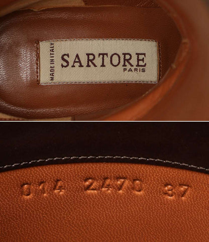 SARTORE ブーツ クロスストラップバックジップ 参考価格159500円 レディース SIZE 37 サルトル