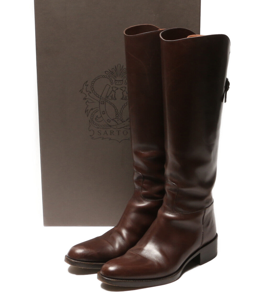 SARTORE ブーツ クロスストラップバックジップ 参考価格159500円 レディース SIZE 37 サルトル