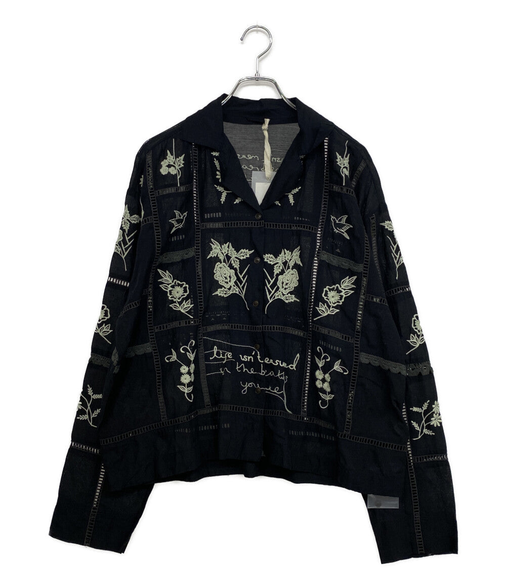 TODAYFUL トゥデイフル 長袖シャツ Embroidery Patchwork Shirts 25SS 12510404 レディース SIZE F