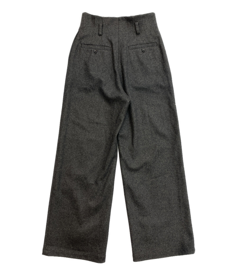 美品 CLANE ハイウエストワイドパンツ 現行品 19110-7322 レディース SIZE 2 クラネ