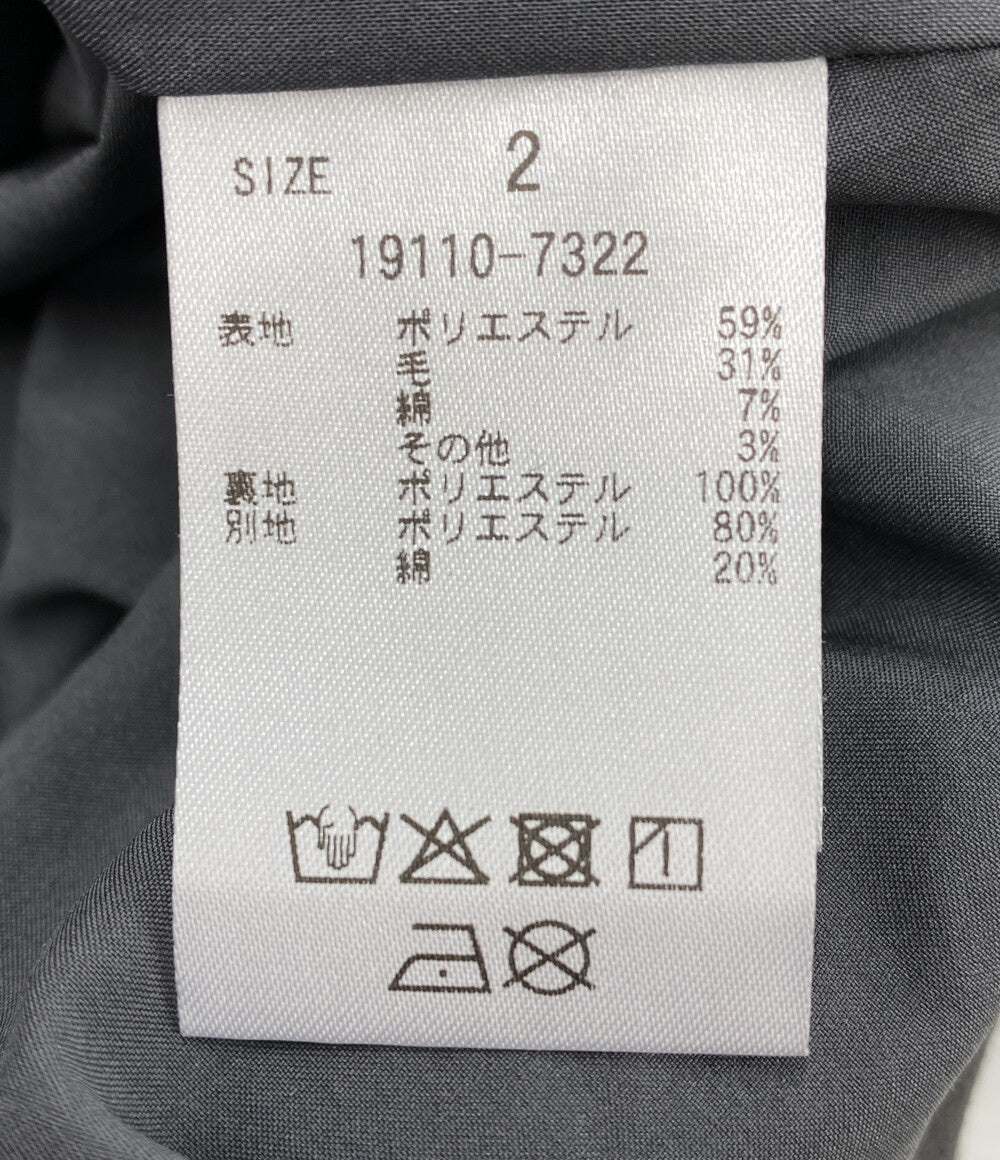 美品 CLANE ハイウエストワイドパンツ 現行品 19110-7322 レディース SIZE 2 クラネ
