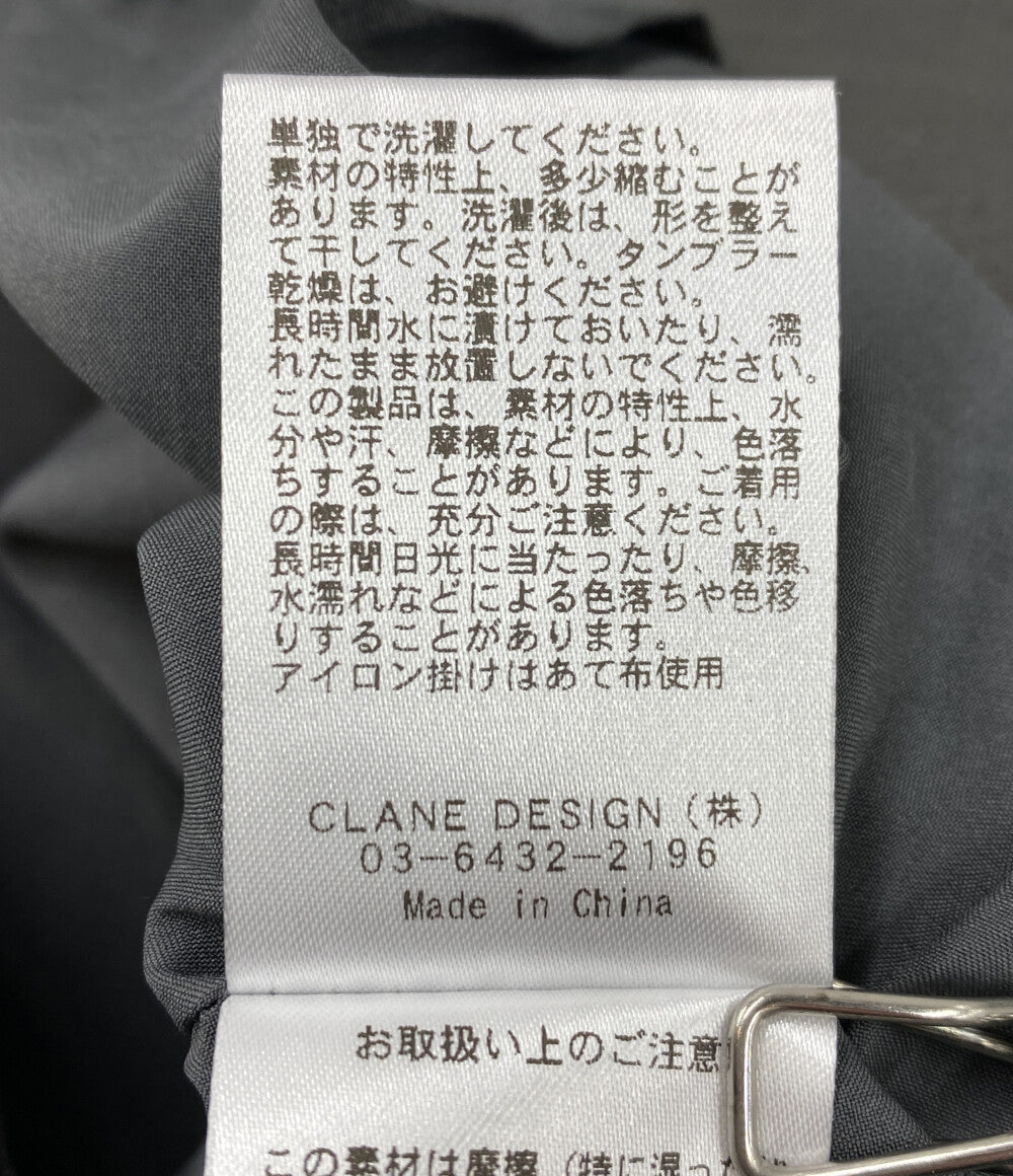 美品 CLANE ハイウエストワイドパンツ 現行品 19110-7322 レディース SIZE 2 クラネ