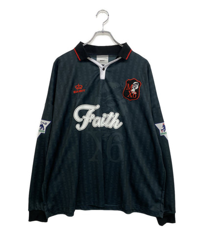 美品 SAINT MICHAEL 長袖シャツ サッカーシャツ 参考価格:56100円 SM-YS1-0000-020 メンズ SIZE L セントマイケル