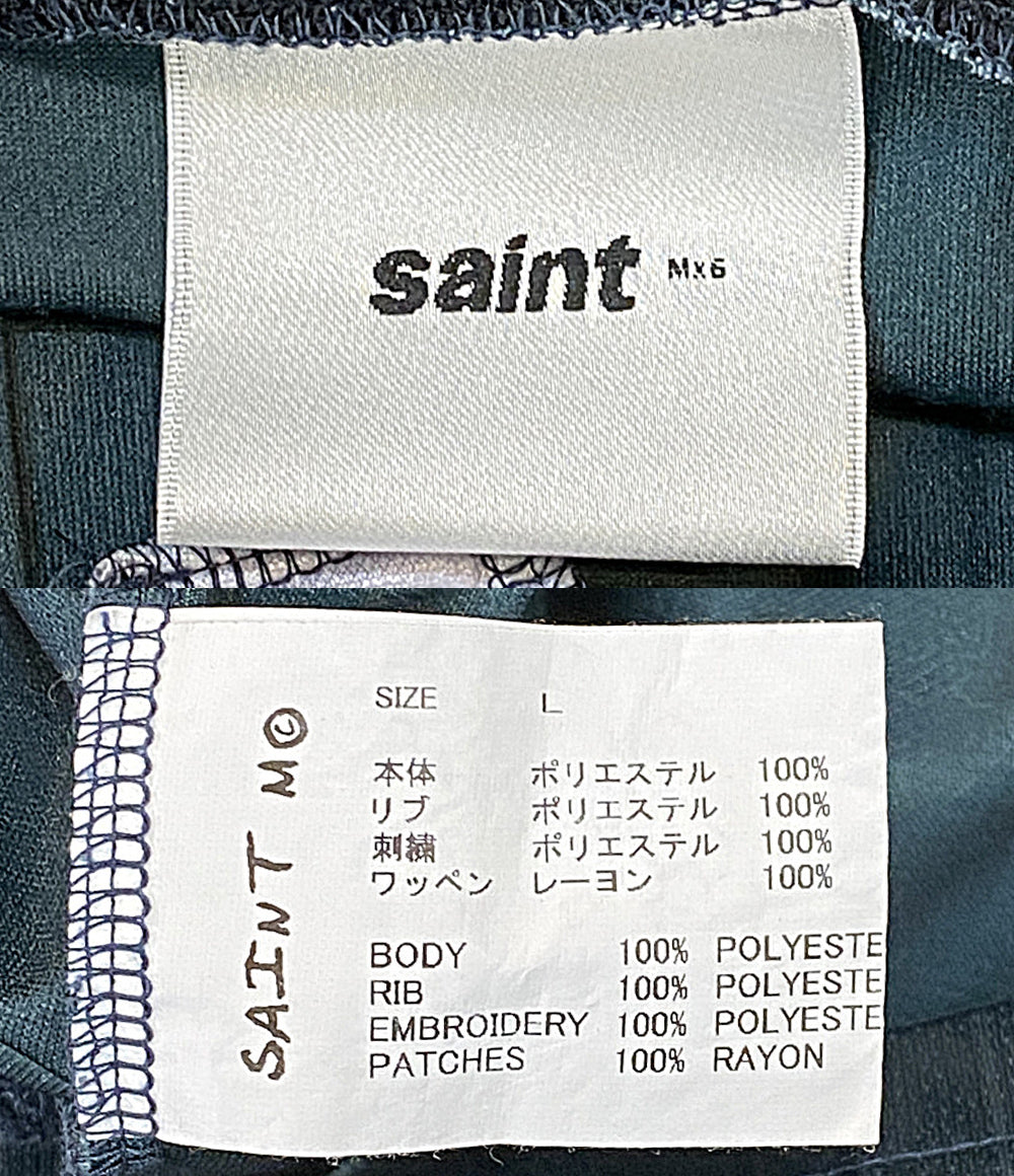 美品 SAINT MICHAEL 長袖シャツ サッカーシャツ 参考価格:56100円 SM-YS1-0000-020 メンズ SIZE L セントマイケル