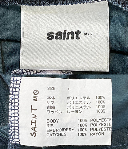 美品 SAINT MICHAEL 長袖シャツ サッカーシャツ 参考価格:56100円 SM-YS1-0000-020 メンズ SIZE L セントマイケル