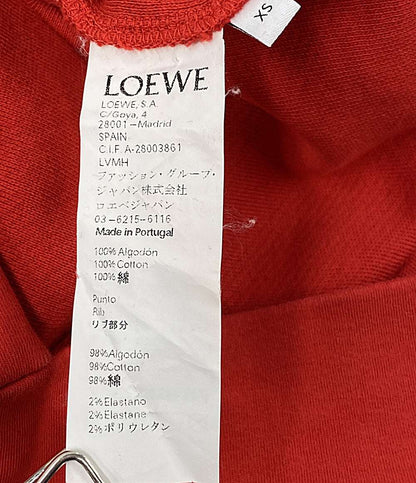 LOEWE パイル地 スウェット アナグラム レッド レディース SIZE XS ロエベ