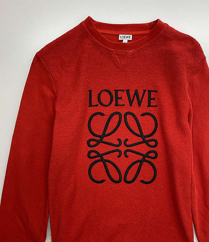 LOEWE パイル地 スウェット アナグラム レッド レディース SIZE XS ロエベ