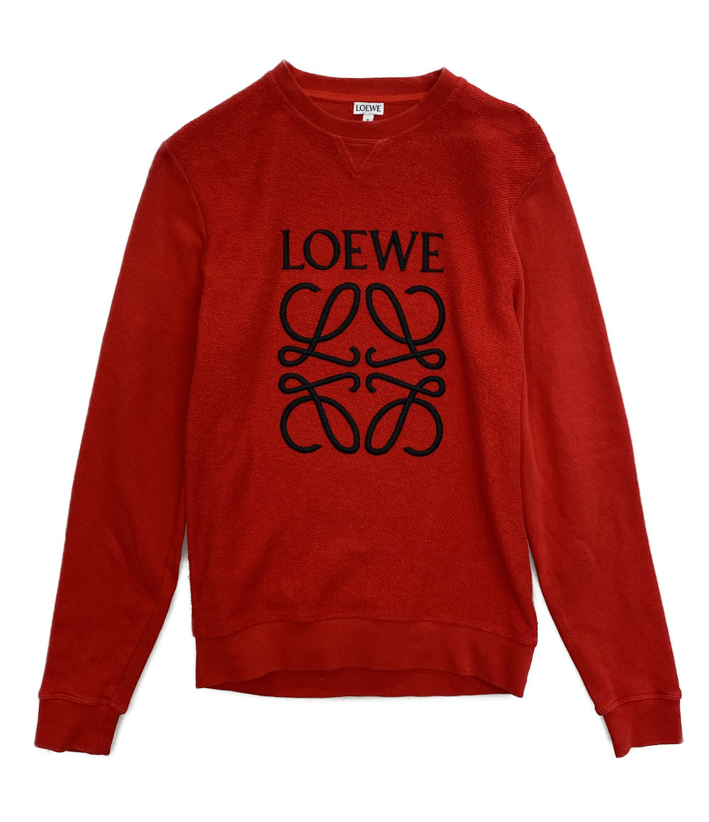 LOEWE パイル地 スウェット アナグラム レッド レディース SIZE XS ロエベ