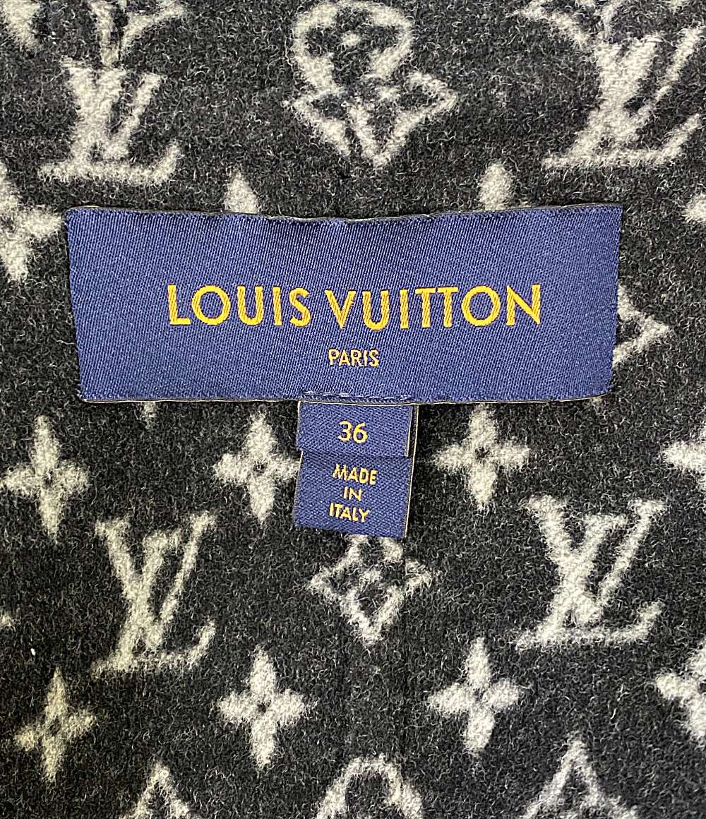 美品 LOUIS VUITTON フーデッドラップコート レディース SIZE 36 ルイ・ヴィトン