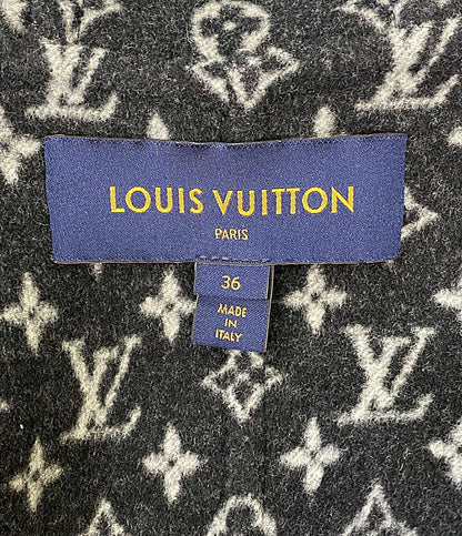 美品 LOUIS VUITTON フーデッドラップコート レディース SIZE 36 ルイ・ヴィトン