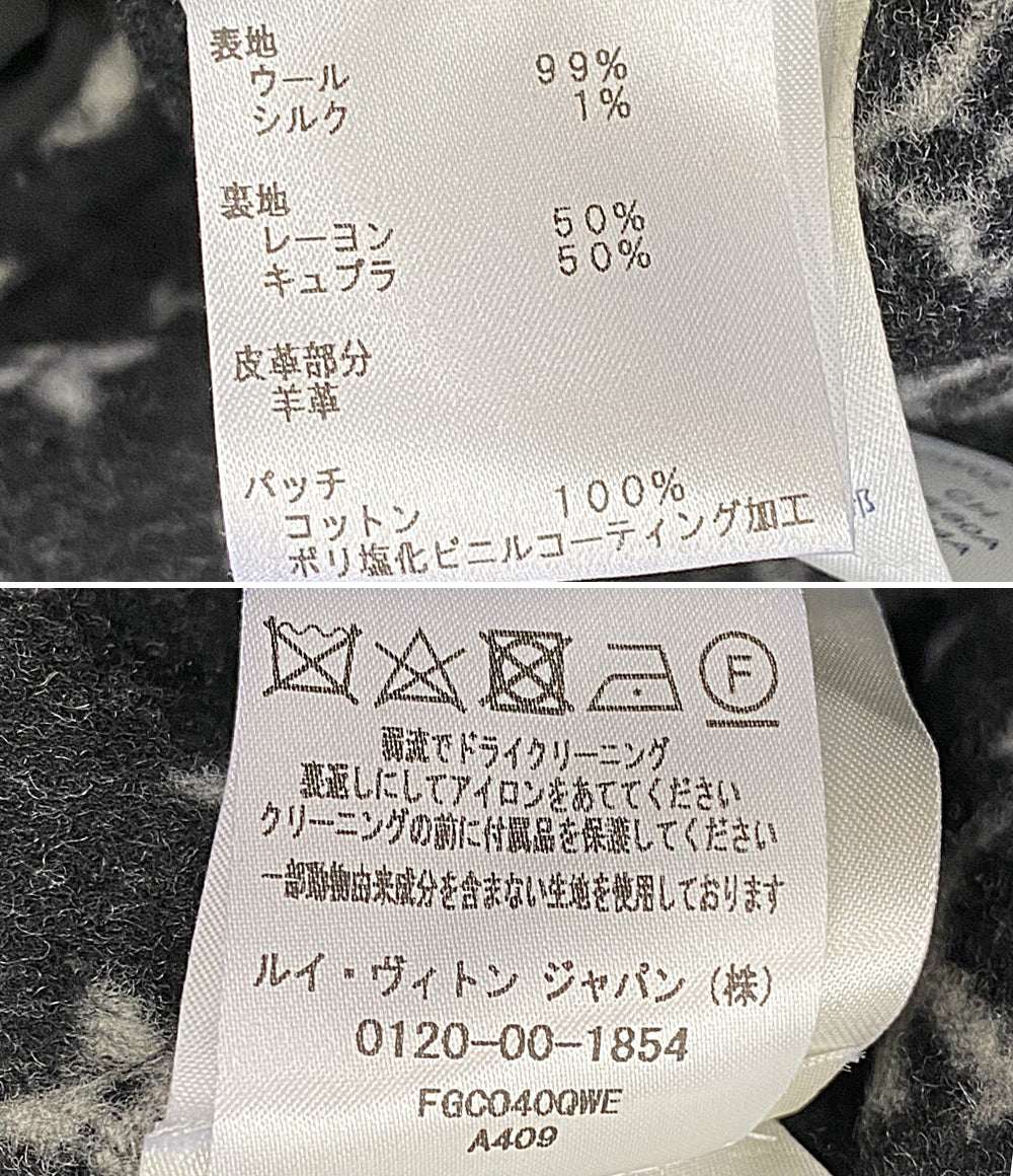 美品 LOUIS VUITTON フーデッドラップコート レディース SIZE 36 ルイ・ヴィトン