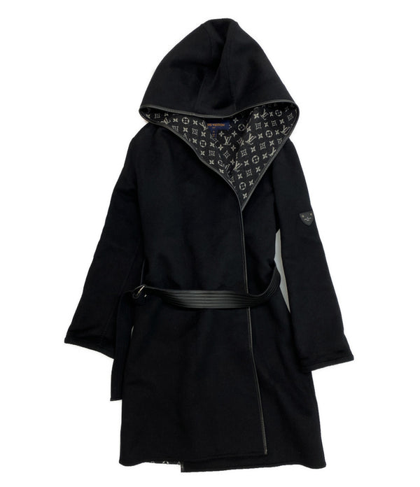 ルイヴィトンコート フーデットラップコート 美品 LOUIS VUITTON フーデッドラップコート レディース SIZE 36 ルイ
