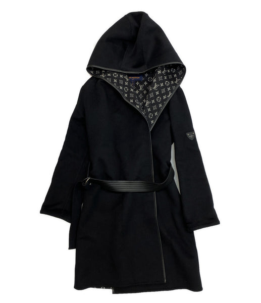 ルイヴィトンコート フーデットラップコート 美品 LOUIS VUITTON フーデッドラップコート レディース SIZE 36 ルイ