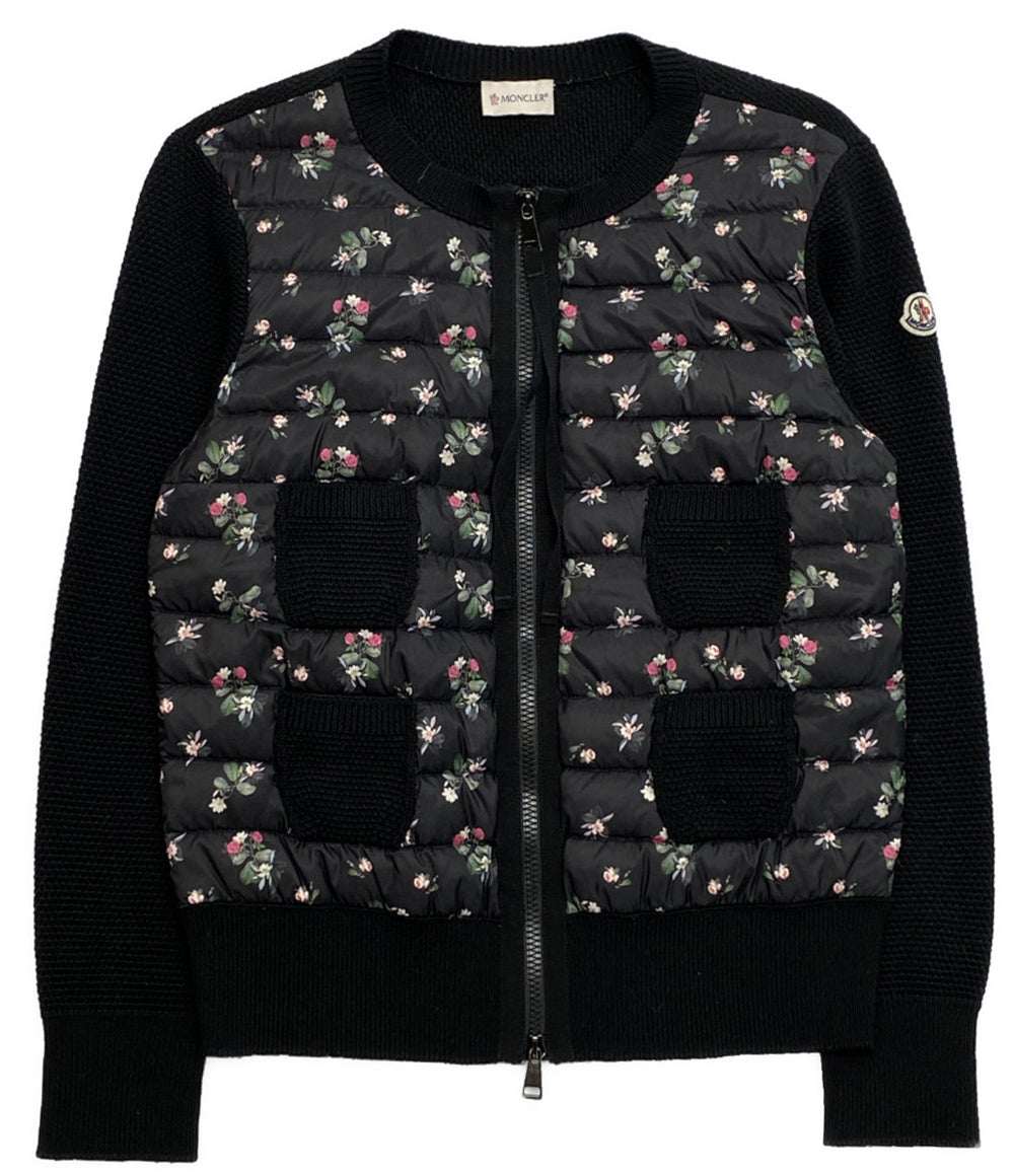 MONCLER ダウンジャケット Maglione tricot alla coreana フラワー レディース SIZE M モンクレール
