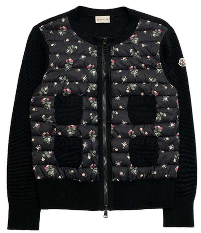 MONCLER ダウンジャケット Maglione tricot alla coreana フラワー レディース SIZE M モンクレール