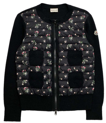 MONCLER ダウンジャケット Maglione tricot alla coreana フラワー レディース SIZE M モンクレール
