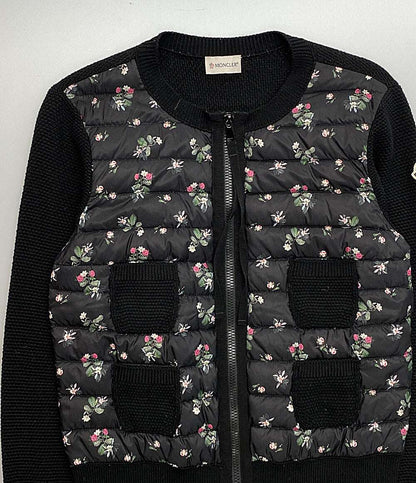 MONCLER ダウンジャケット Maglione tricot alla coreana フラワー レディース SIZE M モンクレール